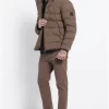 puffer μπουφάν με επένδυση FBM008 038 01 Olive Brown (2)