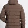 puffer μπουφάν με επένδυση FBM008 038 01 Olive Brown (4)