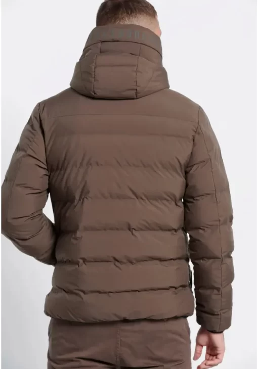 puffer μπουφάν με επένδυση FBM008 038 01 Olive Brown (4)