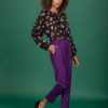 παντελόνι chinos με πιέτες Tim 125 21370 Violet (3)