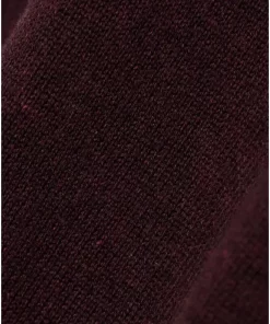 βαμβακερή πλεκτή μπλούζα FBM008 001 09 Burgundy Mel