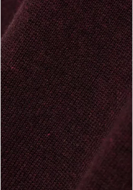 βαμβακερή πλεκτή μπλούζα FBM008 001 09 Burgundy Mel