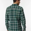 Flannel καρό πουκάμισο με τσέπη 10051506 Green (2)