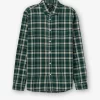 Flannel καρό πουκάμισο με τσέπη 10051506 Green (3)