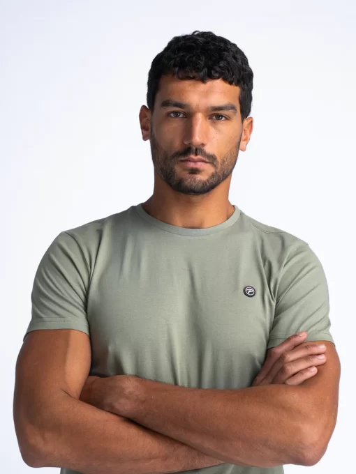 Essential t shirt με λαιμόκοψη Tsr0026158 Sage Green (2)