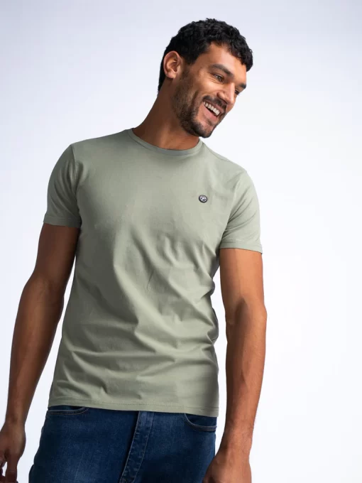 Essential t shirt με λαιμόκοψη Tsr0026158 Sage Green (3)