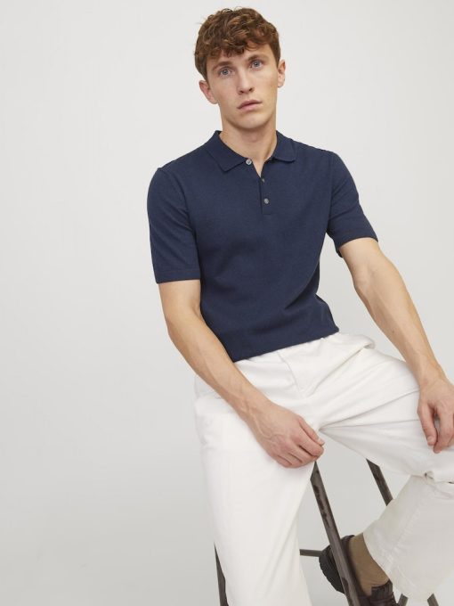 polo πλεκτό t shirt 12248819 Navy (3)