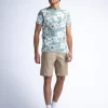 t shirt floral Tsr6555179 Aqua Grey