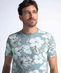 t shirt floral Tsr6555179 Aqua Grey (3)