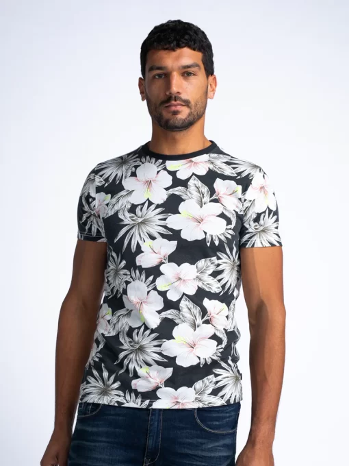 t shirt floral Tsr6559108 Anthracite (3)