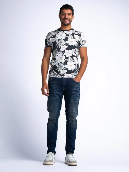 t shirt floral Tsr6559108 Anthracite (4)