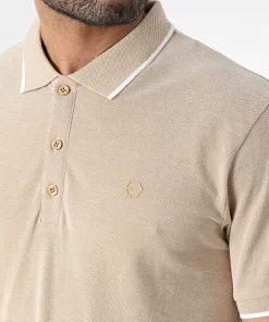 t shirt polo 10054107118 Beige (2)