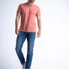 t shirt με λαιμόκοψη Tsr0023166 Red Brick (4)