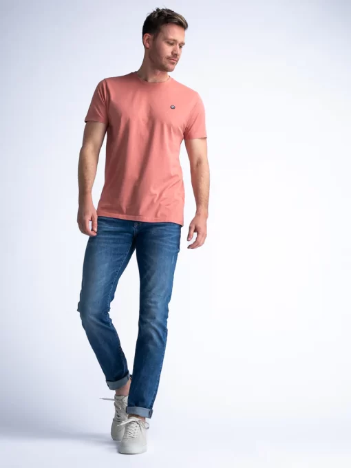 t shirt με λαιμόκοψη Tsr0023166 Red Brick (4)