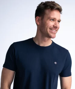 t shirt με λαιμόκοψη Tsr0025178 Navy (2)