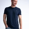 t shirt με λαιμόκοψη Tsr0025178 Navy (3)