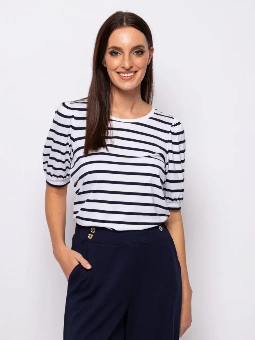 t shirt με ρίγες178Megan Navy 2