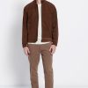 Ανδρικό δερμάτινο suede jacket MRM008 261 01 Brown (2)