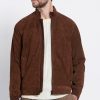 Ανδρικό δερμάτινο suede jacket MRM008 261 01 Brown (4)