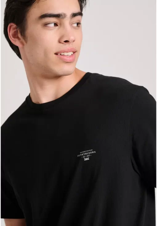 Essential t shirt με λαιμόκοψη FBM009 001 04 Black (2)