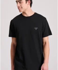 Essential t shirt με λαιμόκοψη FBM009 001 04 Black (4)