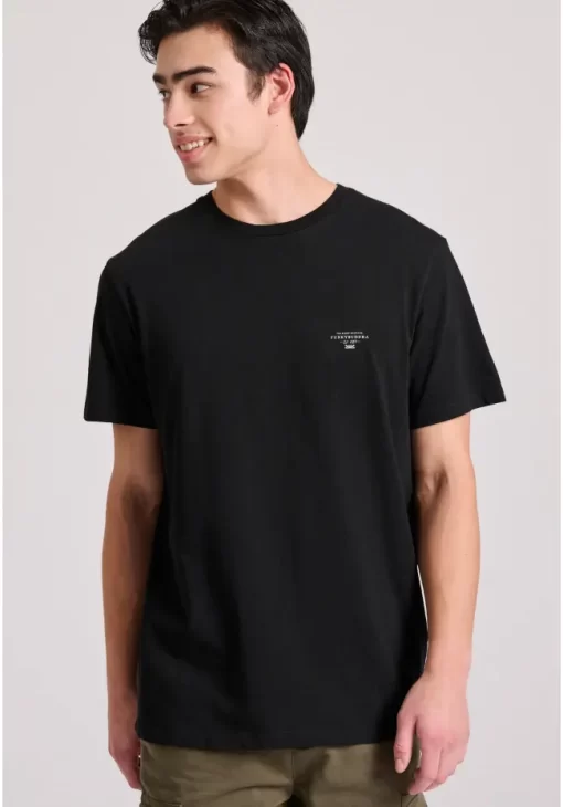 Essential t shirt με λαιμόκοψη FBM009 001 04 Black (4)