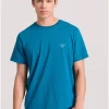 Essential t shirt με λαιμόκοψη FBM009 001 04 Deep Teal