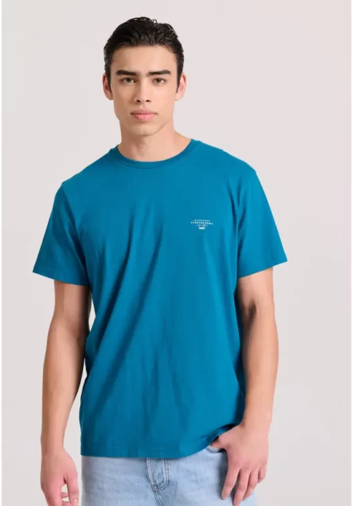 Essential t shirt με λαιμόκοψη FBM009 001 04 Deep Teal