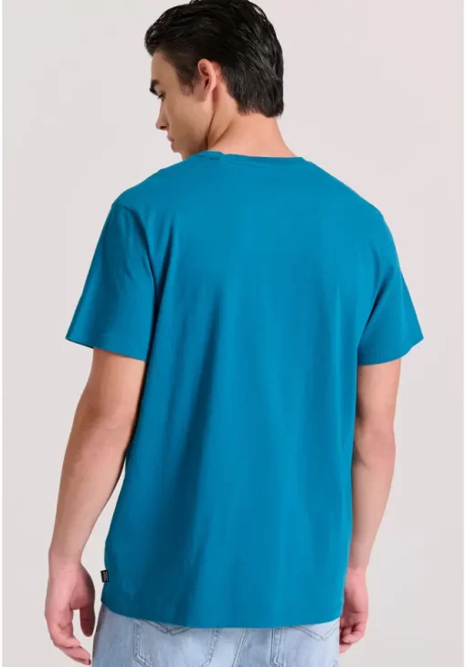 Essential t shirt με λαιμόκοψη FBM009 001 04 Deep Teal (4)