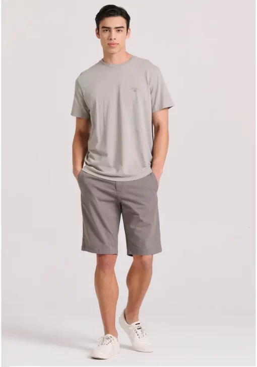 Essential t shirt με λαιμόκοψη FBM009 001 04 Grey (2)