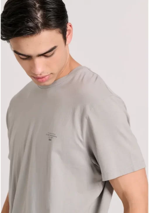 Essential t shirt με λαιμόκοψη FBM009 001 04 Grey (4)