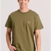 Essential t shirt με λαιμόκοψη FBM009 001 04 Khaki