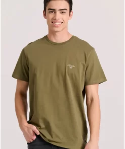 Essential t shirt με λαιμόκοψη FBM009 001 04 Khaki