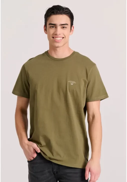 Essential t shirt με λαιμόκοψη FBM009 001 04 Khaki