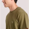 Essential t shirt με λαιμόκοψη FBM009 001 04 Khaki (3)