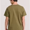 Essential t shirt με λαιμόκοψη FBM009 001 04 Khaki (4)