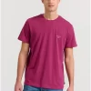 Essential t shirt με λαιμόκοψη FBM009 001 04 LT Aubergine