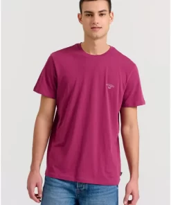 Essential t shirt με λαιμόκοψη FBM009 001 04 LT Aubergine