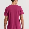 Essential t shirt με λαιμόκοψη FBM009 001 04 LT Aubergine (4)