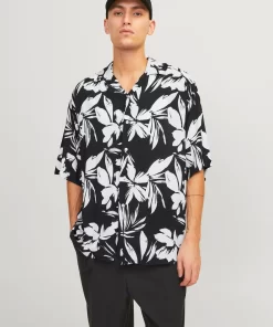 Floral πουκάμισο 12248408 Black (4)
