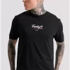 Relaxed fit t shirt με surf τύπωμα στην πλάτη FBM009 035 04 Black (3)