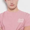 T shirt από οργανικό βαμβάκι με τύπωμα FBM007 027 04 Vitange Pink