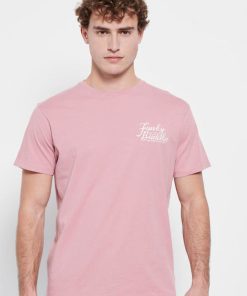 T shirt από οργανικό βαμβάκι με τύπωμα FBM007 027 04 Vitange Pink (2)