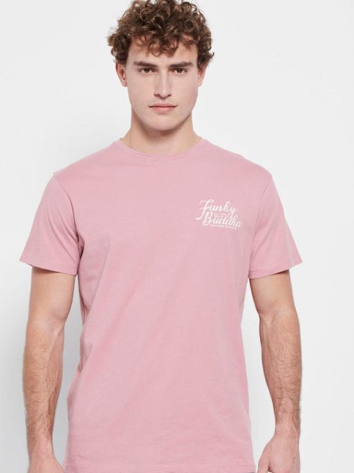 T shirt από οργανικό βαμβάκι με τύπωμα FBM007 027 04 Vitange Pink (2)