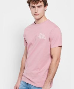 T shirt από οργανικό βαμβάκι με τύπωμα FBM007 027 04 Vitange Pink (3)