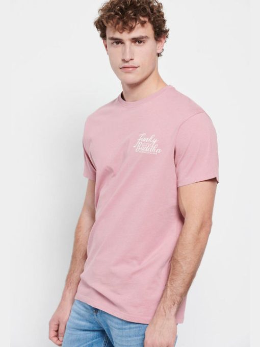 T shirt από οργανικό βαμβάκι με τύπωμα FBM007 027 04 Vitange Pink (3)