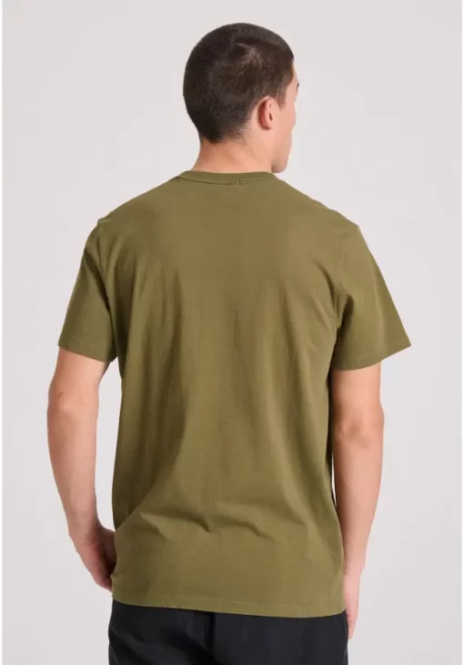 T shirt με botanic frame τύπωμα FBM009 065 04 Khaki (4)