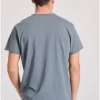 T shirt με λαιμό henley και raw cuts FBM009 004 04 D.K Grey (4)