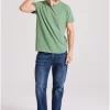 T shirt με λαιμό henley και raw cuts FBM009 004 04 D.K Ivy (2)