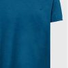 T shirt με λαιμό henley και raw cuts FBM009 004 04 Deep Teal